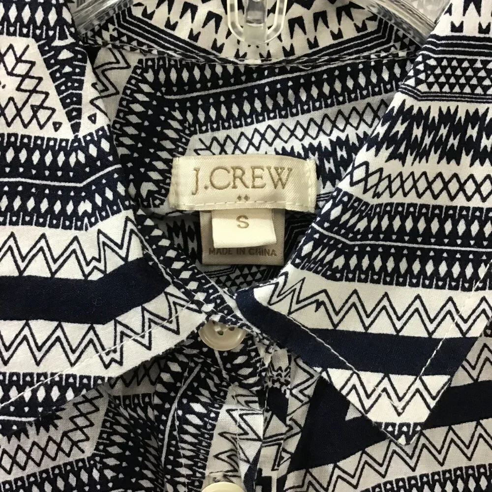J. Crew Groovy Designs Button Front Shirt